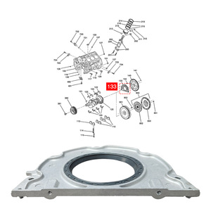 Retén de aceite del cigüeñal 12637710 para Chevrolet GMC Cadillac Saab Pontiac 2009-2016, reemplazo delantero trasero para transmisión automática - Product Image 4