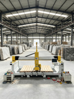 Scie à pont 4 axes ZEUS 4+2 CNC pour la découpe de pierre, machine de façonnage et de perçage pour marbre, granit et carrelage, avec moteur, boîte de vitesses et pompe