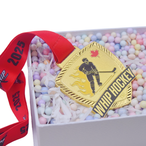 Médailles de hockey sur glace 3D personnalisées pour les sports de hockey canadien, médailles de compétition de Bandy, de baseball et de hockey sur gazon, en forme de bouclier - Product Image 4