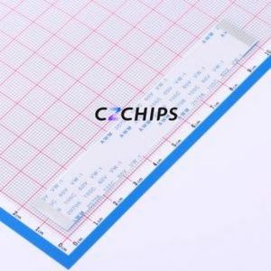 ZX-FFC1.0-T-10048-15P FFC Cable (Flexible Flat Cable) P=1mm Connector 15P 1mm Non-Inverting 10cm - Product Image 1