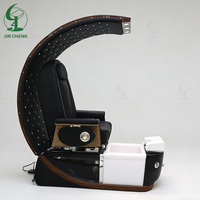 Fauteuil de pédicure spa Jincheng Beauty Salon avec bain de pieds tourbillonnant sans tube pour podologie et manucure, massage tactile européen
