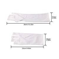 OEM ODM-Sèche-cheveux sans doigts pour salon de manucure-Lumière LED blanche-Lampe à rayonnement-Gant noir-Gants en gel anti-art-Protection des ongles Uv