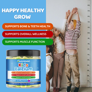 Complément alimentaire quotidien à base de calcium, <span class=keywords><strong>magnésium</strong></span>, zinc et vitamine D3 pour enfants, en gommes, marque privée, halal, végétalien, gommes au calcium pour enfants - Product Image 3
