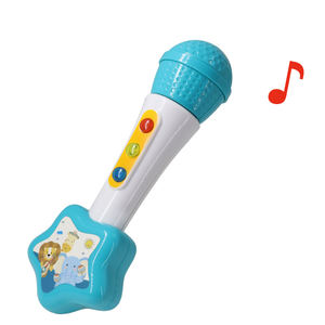 MILI Lighting Juego de micrófonos musicales Juguete de plástico Karaoke MICROFONO con micrófono Melodías de iluminación y efectos de sonido - Product Image 1