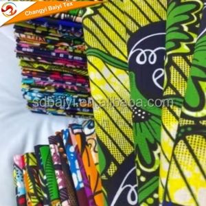 Tissu africain imprimé Ankara style classique pour robe traditionnelle du Bénin, vente en gros, 100% coton, tissu africain - Product Image 2