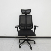 Chaise de bureau ergonomique en maille ALINUNU à prix de gros avec appui-tête et soutien lombaire