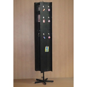 Cửa Hàng Khuyến Mãi Thiết Kế Nhỏ Gọn Flat Pack Kim Loại Lịch Thi Đấu Tầng Thường Vụ Keychain Quà Tặng Đồ Trang Trí Quay Pegboard Hiển Thị Rack - Product Image 1