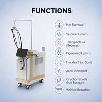 Épilation au laser Alexandrite à double longueur d'onde 755 nm 1064 nm DCD Cryogen Cooling, rajeunissement de la peau, puissance 3000 W, utilisation en spa médical