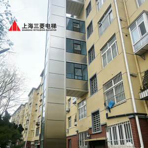 Ascenseur panoramique moderne Mitsubishi avec structure de monte-élévateur circulaire en acier sur mesure pour hôtels et villas, à haute résistance - Product Image 6