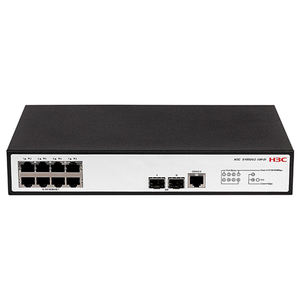 Nouveau commutateur réseau Ethernet géré H3C S1850V3-10P-EI 10 ports empilable Full Gigabit avec VLAN, QoS, SNMP - En stock - Product Image 1