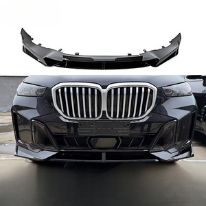 Alerón de parachoques delantero negro brillante ABS para BMW X5 F15 M Sport 2015-2018, labio delantero de cuatro secciones, estilo de coche, aspecto de carbono - Product Image 3
