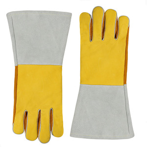 Gants <span class=keywords><strong>de</strong></span> soudage avec papier d'aluminium, gants <span class=keywords><strong>de</strong></span> travail en cuir, <span class=keywords><strong>gant</strong></span> <span class=keywords><strong>de</strong></span> soudage, travail du métal robuste - Product Image 3
