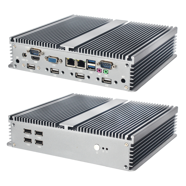 Professional MiniBX-B18 Industrial Mini PC Aluminum Alloy Fanless Computer Customizable IO Plate Mainboard Ports Support