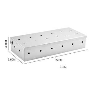 Accessoires pour fumer au <span class=keywords><strong>barbecue</strong></span>, ajouter une saveur fumée au <span class=keywords><strong>barbecue</strong></span>, boîte à fumer en acier inoxydable pour <span class=keywords><strong>barbecue</strong></span> au gaz - Product Image 4