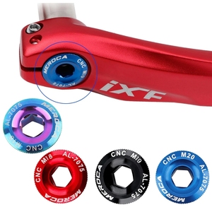 Aleación para piezas de bicicleta MTB M18/M19/M20 tuerca de <span class=keywords><strong>bielas</strong></span> SLX XT <span class=keywords><strong>XTR</strong></span> cubierta de platos tapa brazo de manivela y perno de fijación de rueda de cadena - Product Image 2