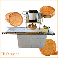 Tortilla automatique pneumatique Pizza-Ancienne crêpe 120W Base de croûte de pizza Pâte Pita Presse Presseur Naan Make Machine