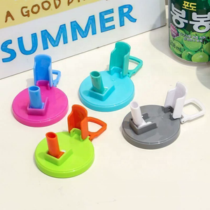 Tái Sử Dụng BPA Miễn Phí Nhựa Rơm Soda Có Thể Bao Gồm Bị Rò Rỉ Bằng Chứng Pop Đóng Hộp Có Nắp Đậy Màu Soda Có Thể Có Nắp Đậy Với Rơm - Product Image 2