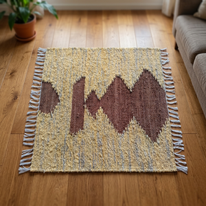 Tapis et carpettes personnalisés 100% coton avec motifs, durables, pour salon, décoration intérieure, vente en gros Inde - Product Image 4