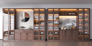 Armoire à vin, salon, salle à manger, moderne, simple, armoire latérale de cuisine, mur, maison, luxe léger, présentoir - Product Image 5