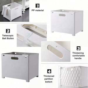 High Quality PP Rectangular Clothes <b>Storage</b> Organizer Waterproof and Dirt Resistant Easy to Assemble Hanging Unit for Bathroom - Product Image 5