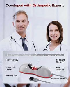 Masajeador de <span class=keywords><strong>Cuello</strong></span> con Calor y Terapia de Luz Roja, Dispositivo Inalámbrico de Tracción Cervical para Alivio del Dolor TMJ y Masaje de Hombros - Product Image 5