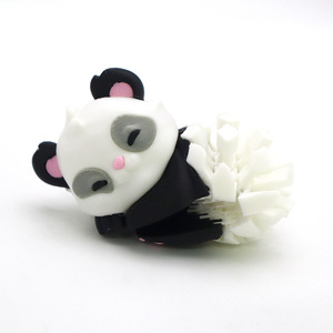Adornos Artesanales de Panda Rojo Impresos en 3D, Regalo Hecho a Mano, Figura de Animal Articulada de Plástico - Product Image 3