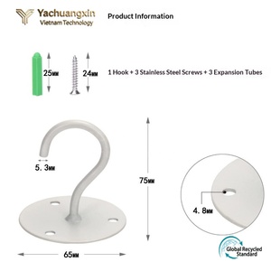 Modern Eco-Friendly Metal Ceiling <b>Hooks</b> <b>for</b> Clothing Use Wall Mounted Iron <b>Hanging</b> Bird Feeder and Plant Decorative <b>Hooks</b> - Product Image 3