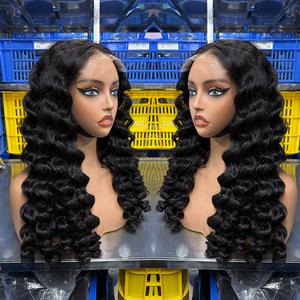 Pelucas de Cabello Vietnamita Sin Pegamento 5x5, Ondas Sueltas, Cabello Virgen con Cutícula Alineada, Doble Trama, Proveedor Mayorista de Materia Prima de Vietnam - Product Image 1