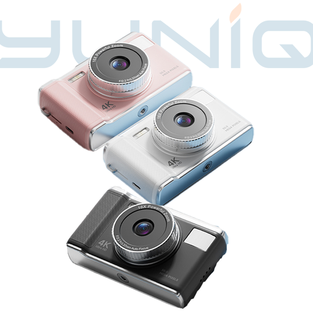 Yuniq New Arrival 4K 1000mAh Retro Filter CCD Camera 2.83 Inch Pocket Mini Point Shoot Thrift Camera X8 CCD for Children Media