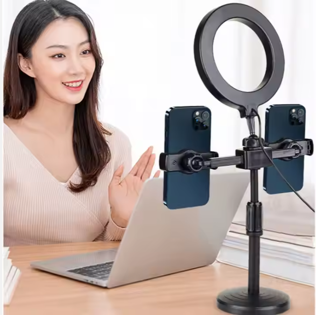 Decoration 360 Rotation Stand Photographic Props Photographic Props Ring Light Tripod Holder Selfie Pour Telephone Led Party