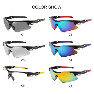 2024 Bán hàng nóng OEM biểu tượng tùy chỉnh phân cực thể thao Kính mát nam giới và phụ nữ một mảnh thiết kế ống kính chạy xe đạp Kính mát ngoài trời - Product Image 6