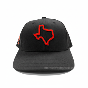 Sombreros de camionero de malla de mezclilla negra Bordado de logotipo 3D personalizado Gorra de camionero de estilo deportivo unisex Fabricado en Vietnam - Product Image 1