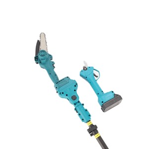 Ensemble d'outils de jardinage en deux pièces, comprenant une scie à longue portée et des sécateurs, avec une conception télescopique multifonctionnelle. - Product Image 3
