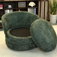 Nouveau canapé en chenille de style Hambourg, fauteuil pivotant, fauteuil inclinable une place, chaise individuelle de style tatami