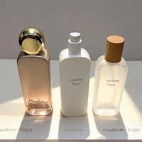 Flacon compte-gouttes de luxe vide pour cosmétiques, en verre doré, 100 ml, pour lotion, crème contour des yeux, sérum, pot d'emballage