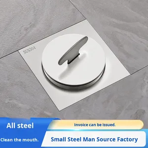 OEM Maintenance PVC All-steel American Style <b>Brushed</b> Surface Thickened 304 Stainless Steel Hotel Project Floor <b>Drain</b> Sewer - Product Image 3