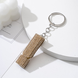 Kim Cương <span class=keywords><strong>Keychain</strong></span> Cô Gái Phụ Nữ Tự Vệ <span class=keywords><strong>Keychain</strong></span> Thiết Lập Phụ Kiện Đầy Màu Sắc Kim Cương Bling Pha Lê Rhinestone Còi Móc Chìa Khóa - Product Image 4