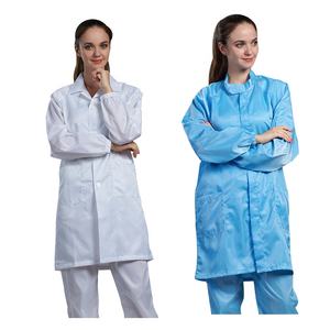 H-1104 Unisex Reinraum Anti statische fussel freie ESD Kittel Kleid Arbeits kleidung - Product Image 1