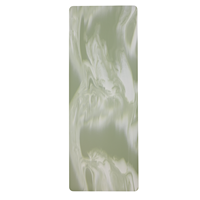 Tendance 2024 matériau amical couleur marbre choc cravate Die Bandhnu forme personnalisée Beige crème PU tapis de Yoga