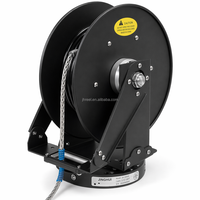 Bobine de câble à fibre optique rotative à 6 cœurs de 20 m avec anneau de glissement, boîtier en alliage d'aluminium à ressort, indice de protection IP68