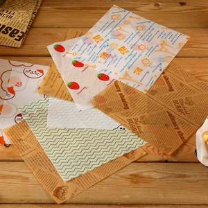 Wholesale Custom Food Grade Grease Proof Kraft Brown Sandwich Packaging <b>Paper</b> and <b>Burger</b> <b>Wrapping</b> <b>Paper</b> - Product Image 4