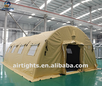 Tentes gonflables de camouflage géant personnalisé de structure gonflable extérieure de fournisseur professionnel d'abri de secours de réfugié
