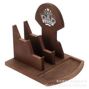Wooden Headphone Stand 25x21x22cm 3 Floors <b>Gaming</b> <b>Controller</b> Storage Rack Desktop Organizer Father's Day Gift - Product Image 3