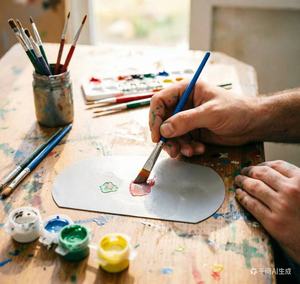 Set de <span class=keywords><strong>Pintura</strong></span> de Acuarelas para Niños con 2 Pinceles y Lienzo, Kit de <span class=keywords><strong>Pintura</strong></span> Acrílica de 6 Colores para Manualidades, Aprendizaje Temprano - Product Image 6