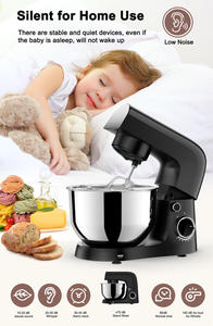 Batidora de Cocina Eléctrica en Oferta, 1500W, 4L, Tazón Mezclador de Acero Inoxidable, Gancho para Amasar, 6 Velocidades, Multifuncional, Doméstica, con Cabezal Inclinable - Product Image 3
