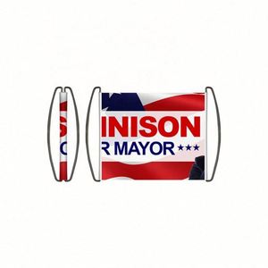 Bannière déroulante portable de haute qualité avec logo personnalisé pour marathon, drapeau à main réutilisable, bannières imprimées UV/numériques - Product Image 4