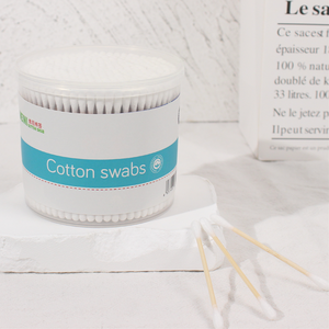 Coton-tige cosmétique flexible lisse aucune irritation dégraissant les cotons-tiges non tissés - Product Image 5
