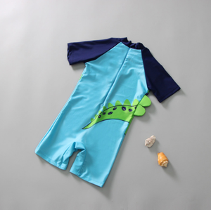 Traje de baño de dinosaurio lindo para niños Traje de baño de bebé <span class=keywords><strong>protector</strong></span> <span class=keywords><strong>solar</strong></span> con patrón de dibujos animados - Product Image 2
