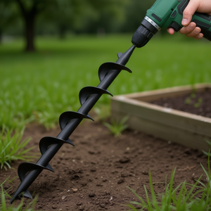 Foret hélicoïdal en acier de 23,6 pouces en oxyde noir pour outils électriques et perçage de jardin - Product Image 2