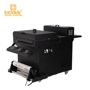 Dubbele Printkop A1 A2 A3 Dtf Printer 60 45 30 Cm Dtg Printer T-Shirt Drukmachine Met Schudpoeder Machine